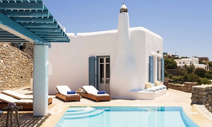Paraga Villa | My Rental Homes - Villa Elpida with infinity pool overlooking the Aegean sea