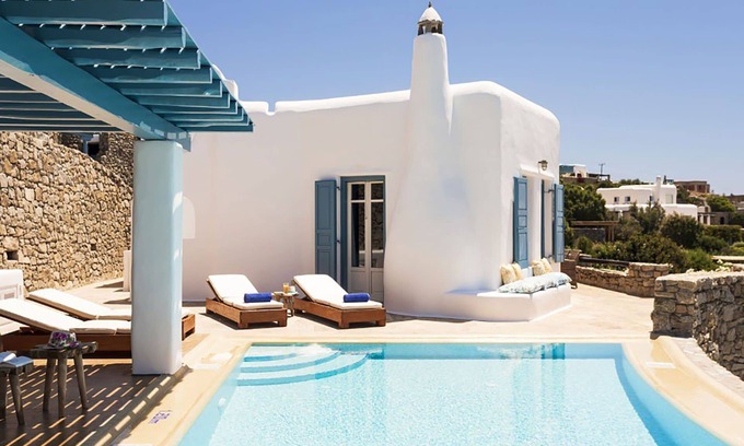 Paraga Villa | My Rental Homes - Villa Elpida with infinity pool overlooking the Aegean sea