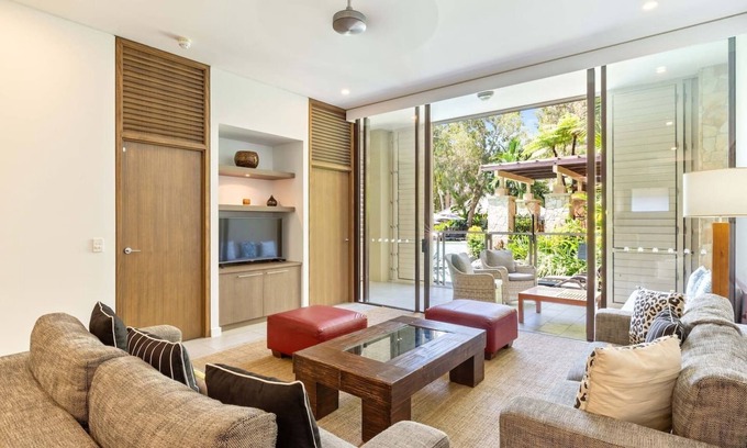 Palm Cove Apartment | Orchid at Temple Resort Waterfront Tropical Oasis