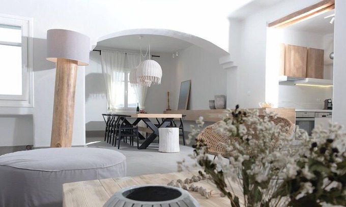 Mykonos Villa | R 3425 Villa Jaeger Agios Lazaros With Bathroom Amenities , Magnifying Mirror & Walking closet.