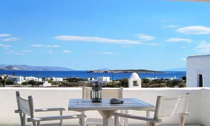 Santa Maria Apartment | Sea View Paros Apartment Residence with Sea View Private Terrace 1 BDR Santa Maria