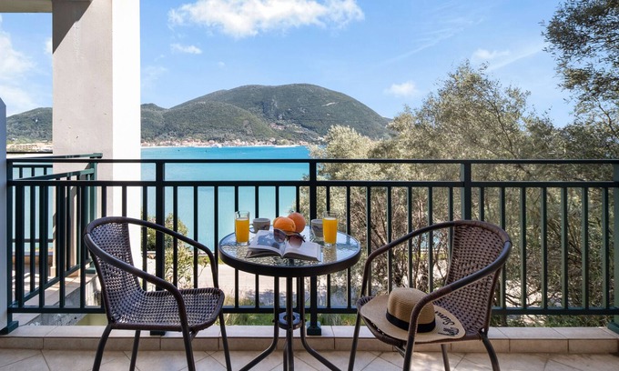 Vassiliki Apartment | Studio Apartment "Smart Lilly Studio 3" with Balcony, A/C & Wi-Fi