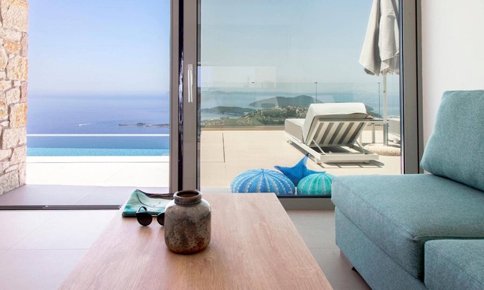 Sivota Villa | Villa 'Sivota Sunset Two-Bedroom 1' with Sea View, Wi-Fi and Air Conditioning