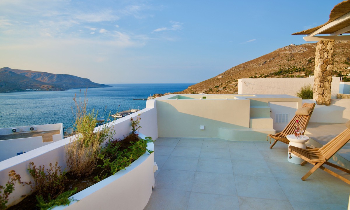 Leros House | Leros Seaview House with Jacuzzi